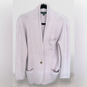 J. Crew Pale Lavender Bouclé Knit Blazer